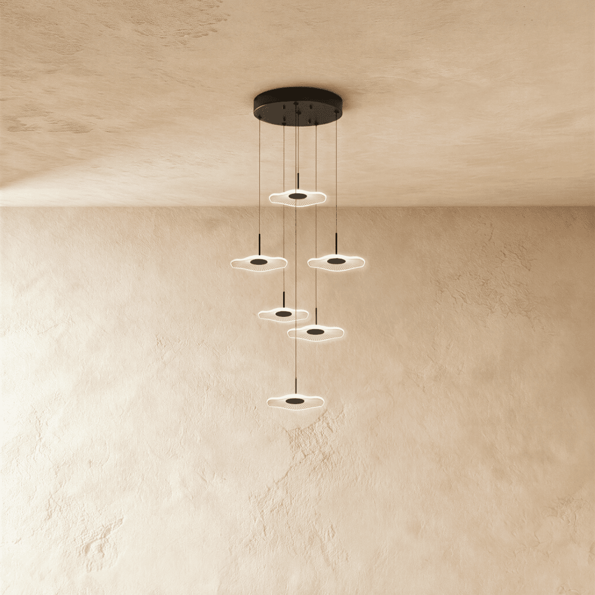 Nuvlight Rotasu Staircase Chandelier 