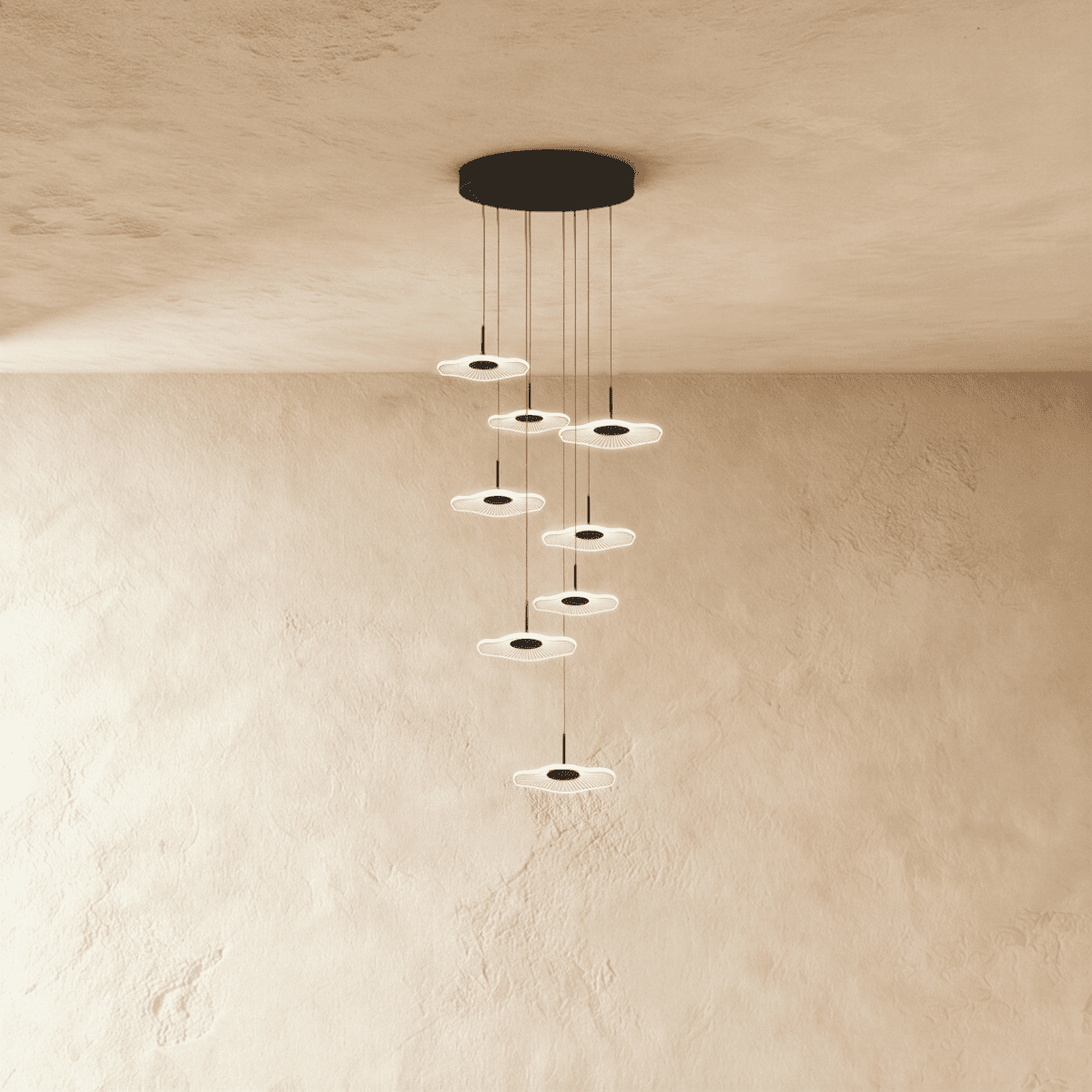 Nuvlight Rotasu Staircase Chandelier