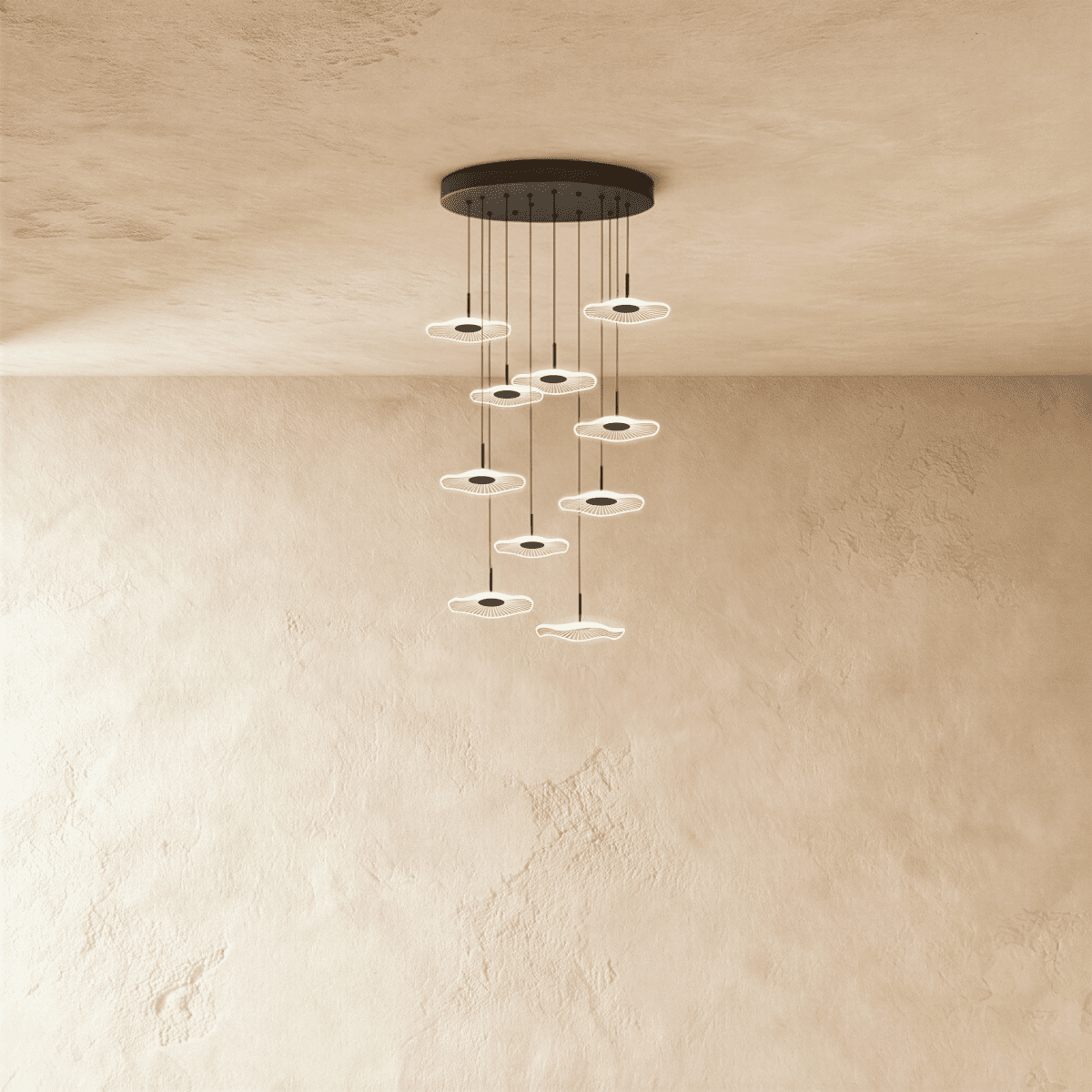 Nuvlight Rotasu Staircase Chandelier 