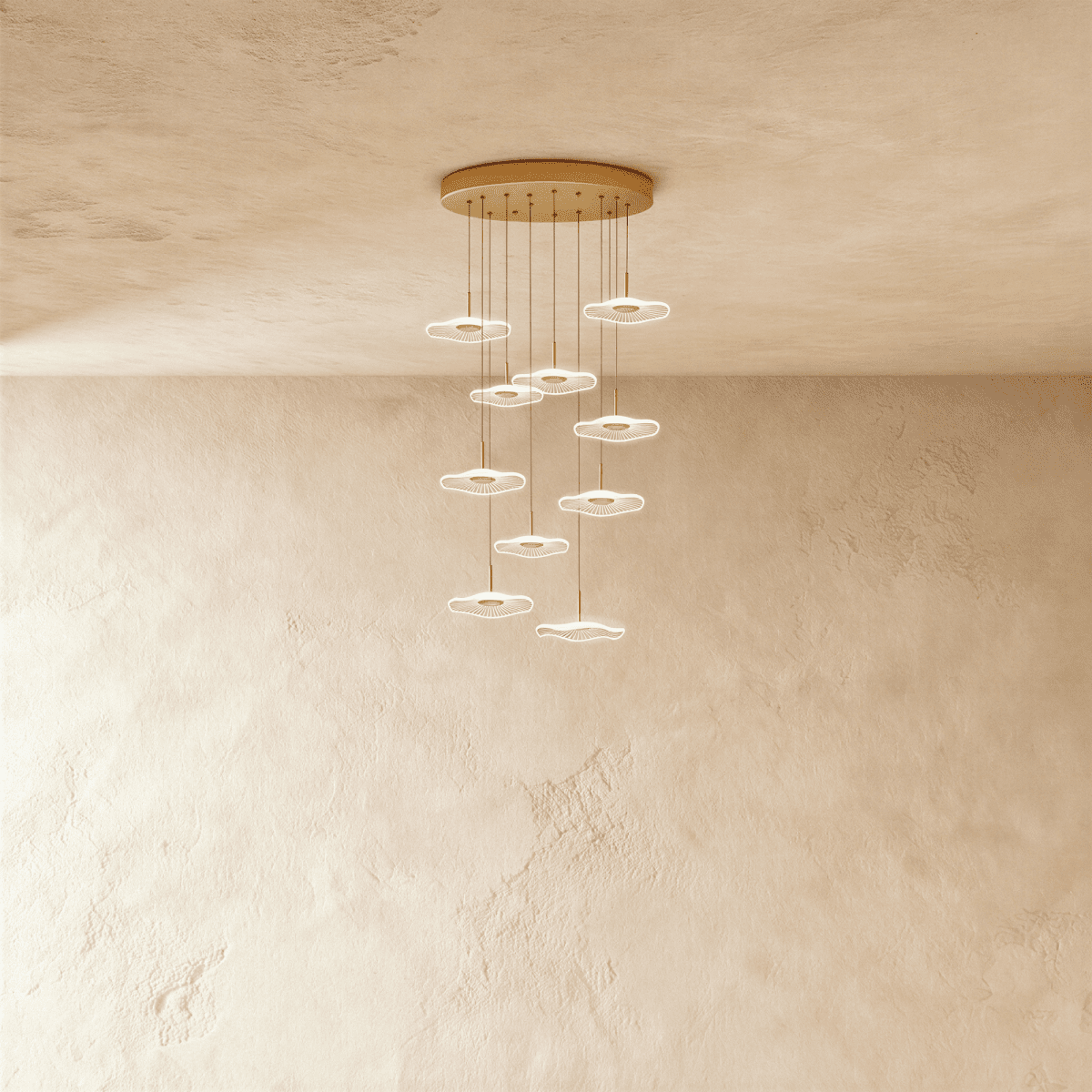 Nuvlight Rotasu Staircase Chandelier 