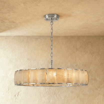Nuvlight Sakhra Round Alabaster Chandelier