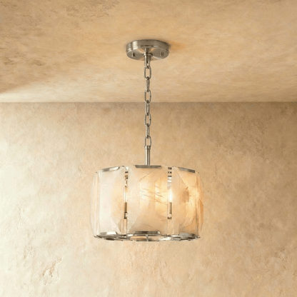 Nuvlight Sakhra Round Alabaster Chandelier