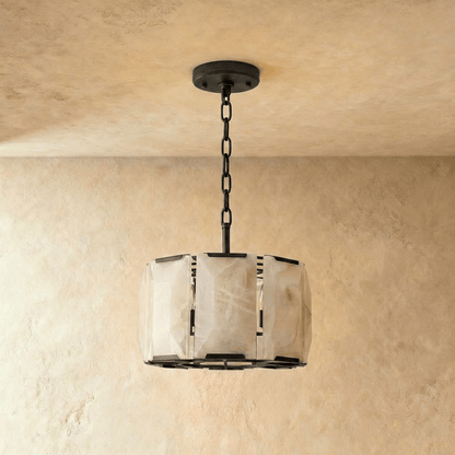 Sakhra Round Alabaster Chandelier