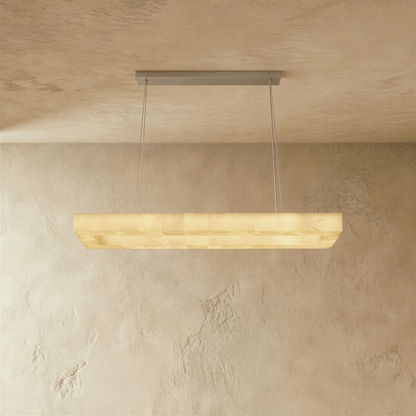 Nuvlight Teva Rectangular Alabaster Chandelier
