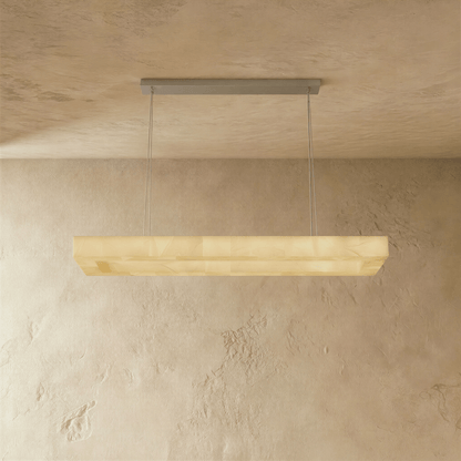 Nuvlight Teva Rectangular Alabaster Chandelier