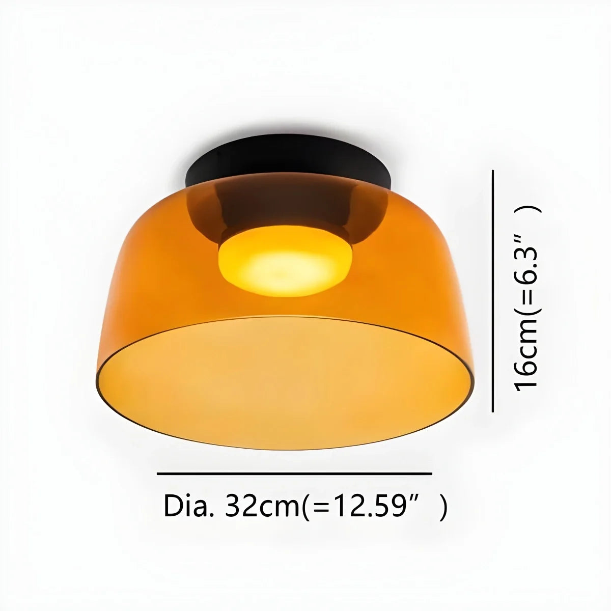 Nuvlight Colored Glass Ceiling Light