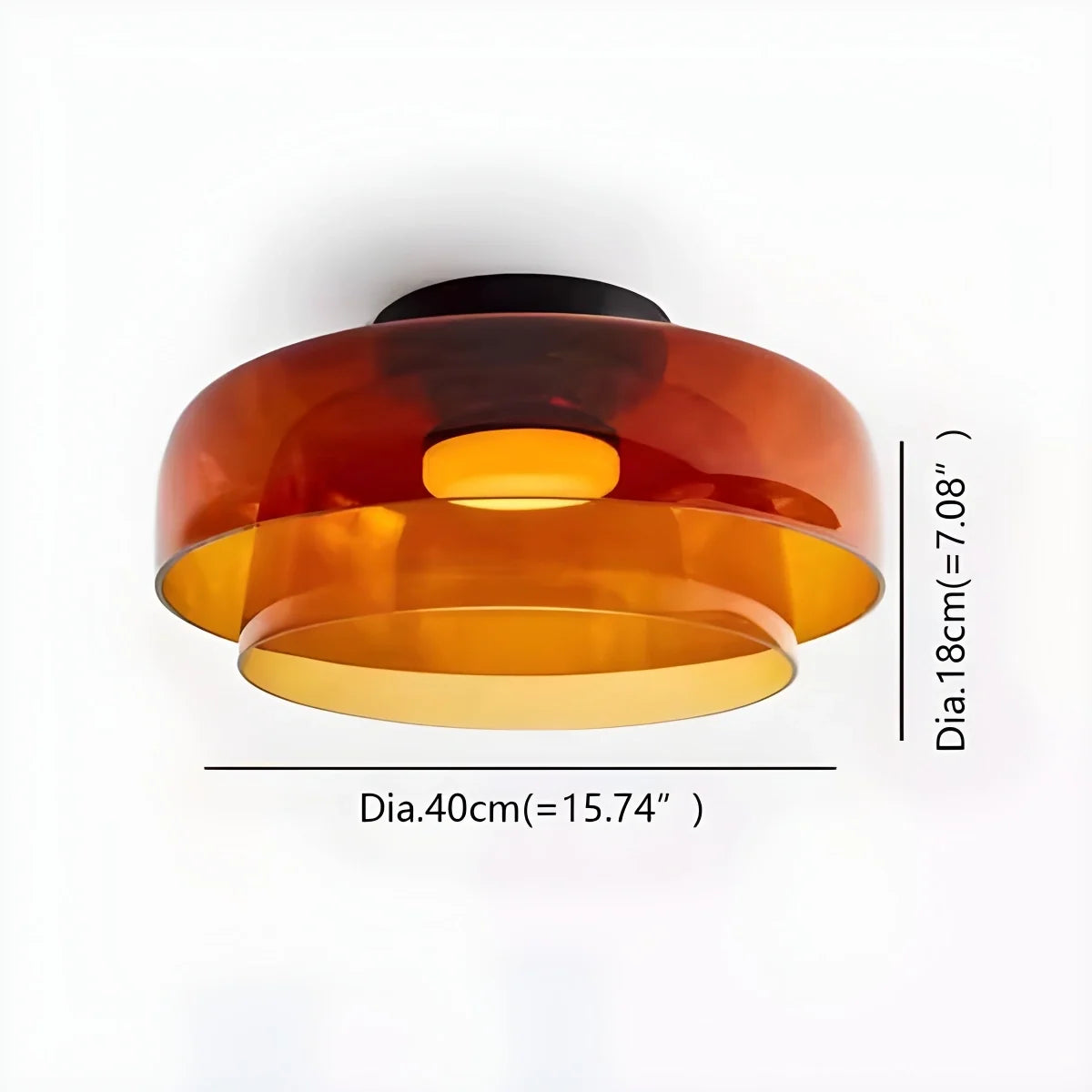 Nuvlight Colored Glass Ceiling Light