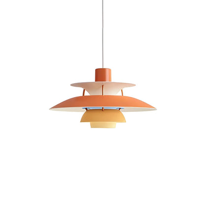 Orange nordic multi pendant light