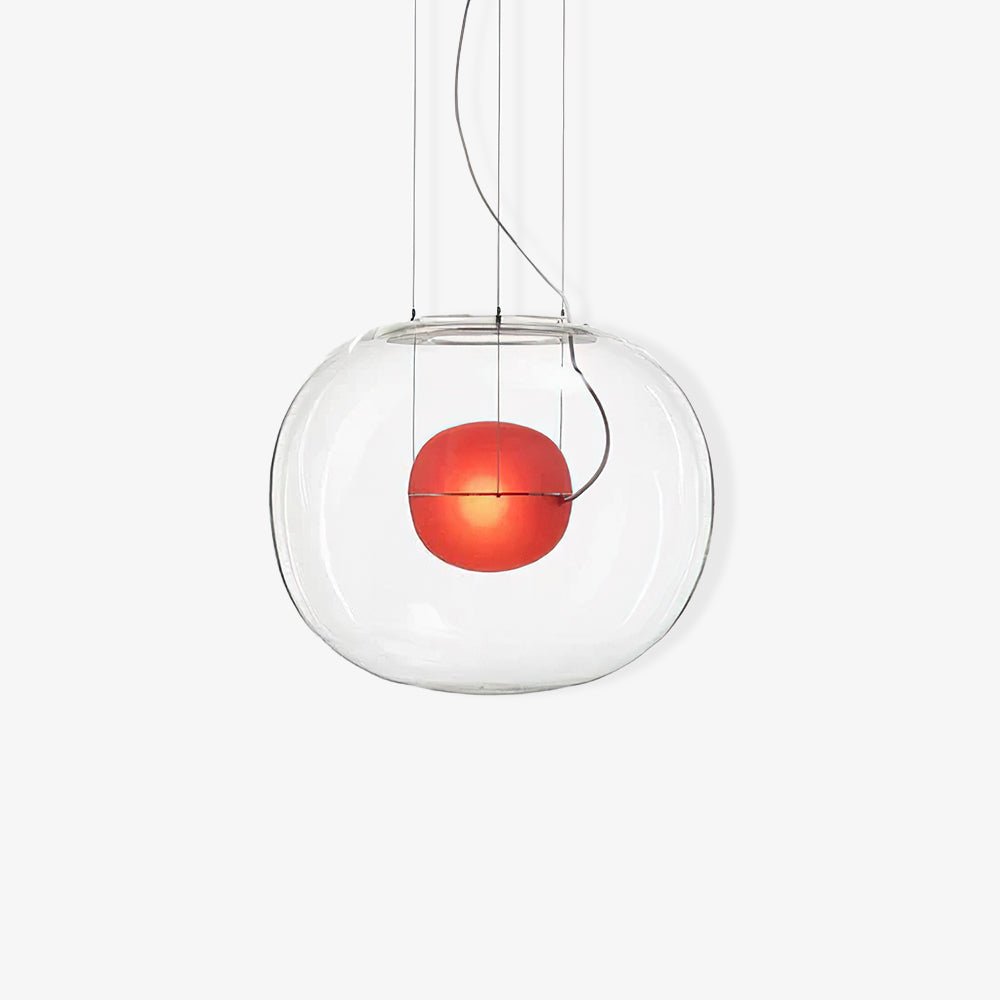 Glass Globe Pendant Light for Living Room and Foyer