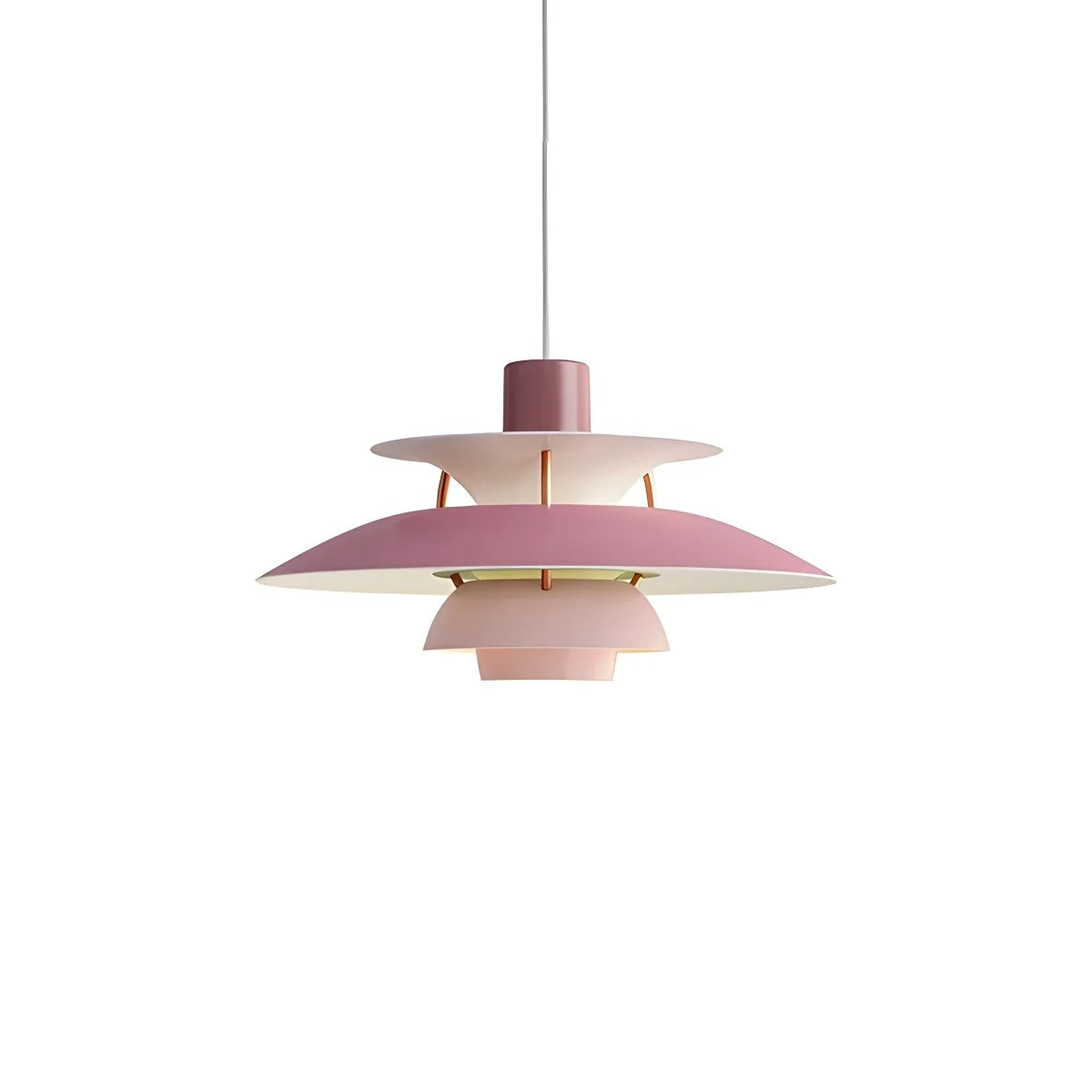 Pink Nordic multi pendant light