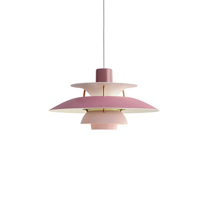 Pink Nordic multi pendant light