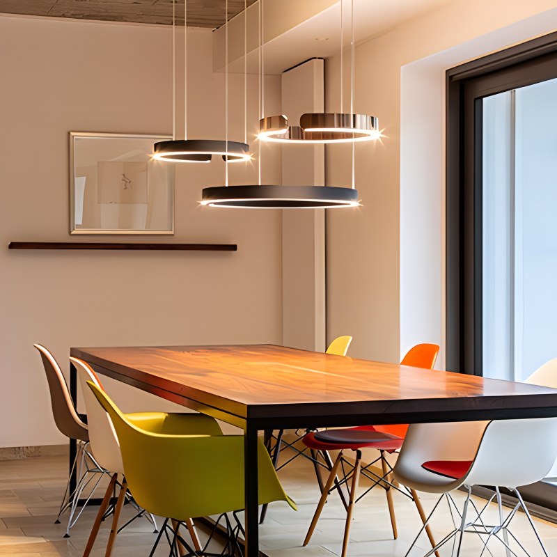 LED Ring Chandelier for Living Room and Office