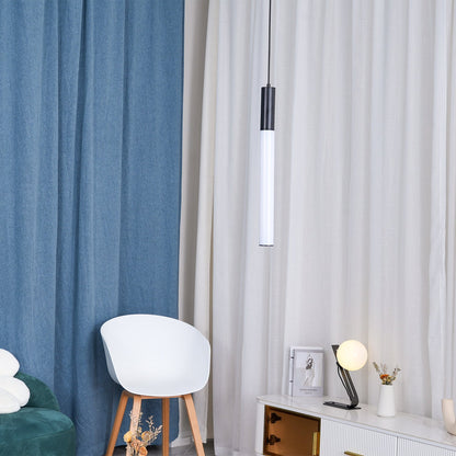 Gold Cylinder Pendant Light for Kitchen Island