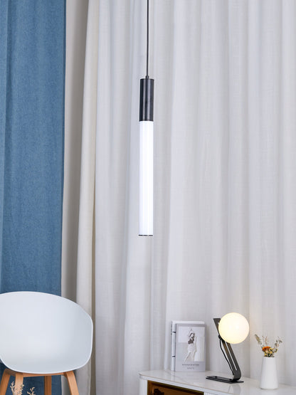 Gold Cylinder Pendant Light for Kitchen Island