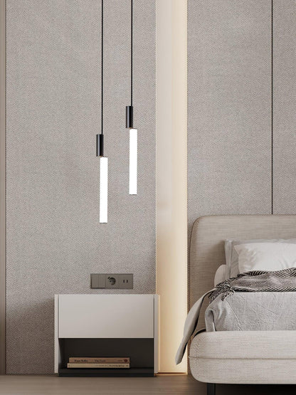 Gold Cylinder Pendant Light for Kitchen Island