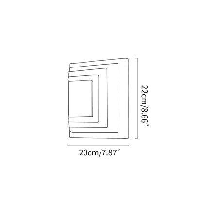 Water Ripple Glass Wall Sconce for Bedroom and Hallway