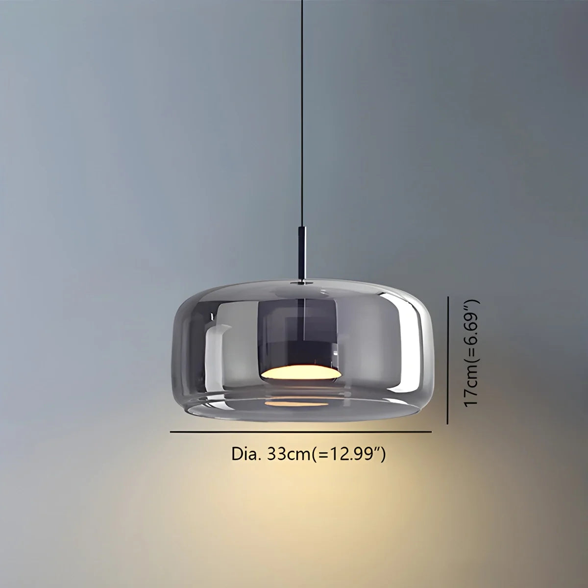 Glass Globe Pendant Light for Dining Room