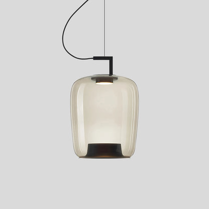  Nordic Minimalist Glass Pendant Light Style B Frosted White Warm Light