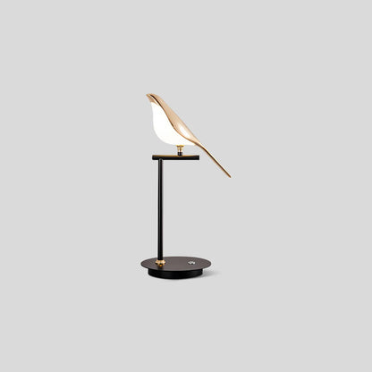 Nuvlight  Modern Gold Birds LED Chandelier Table-1 Head Warm Light