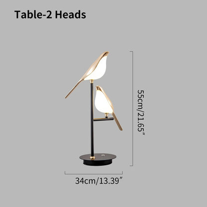 Gold Bird Chandelier for Living Room
