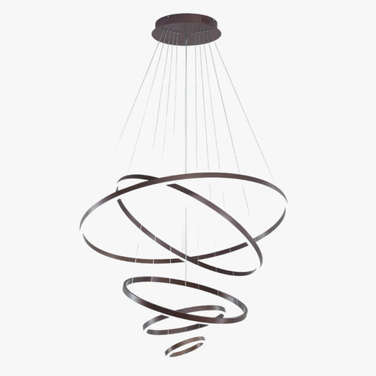 Nuvlight Tiered Ring Chandelier with Multi-Layer Rings