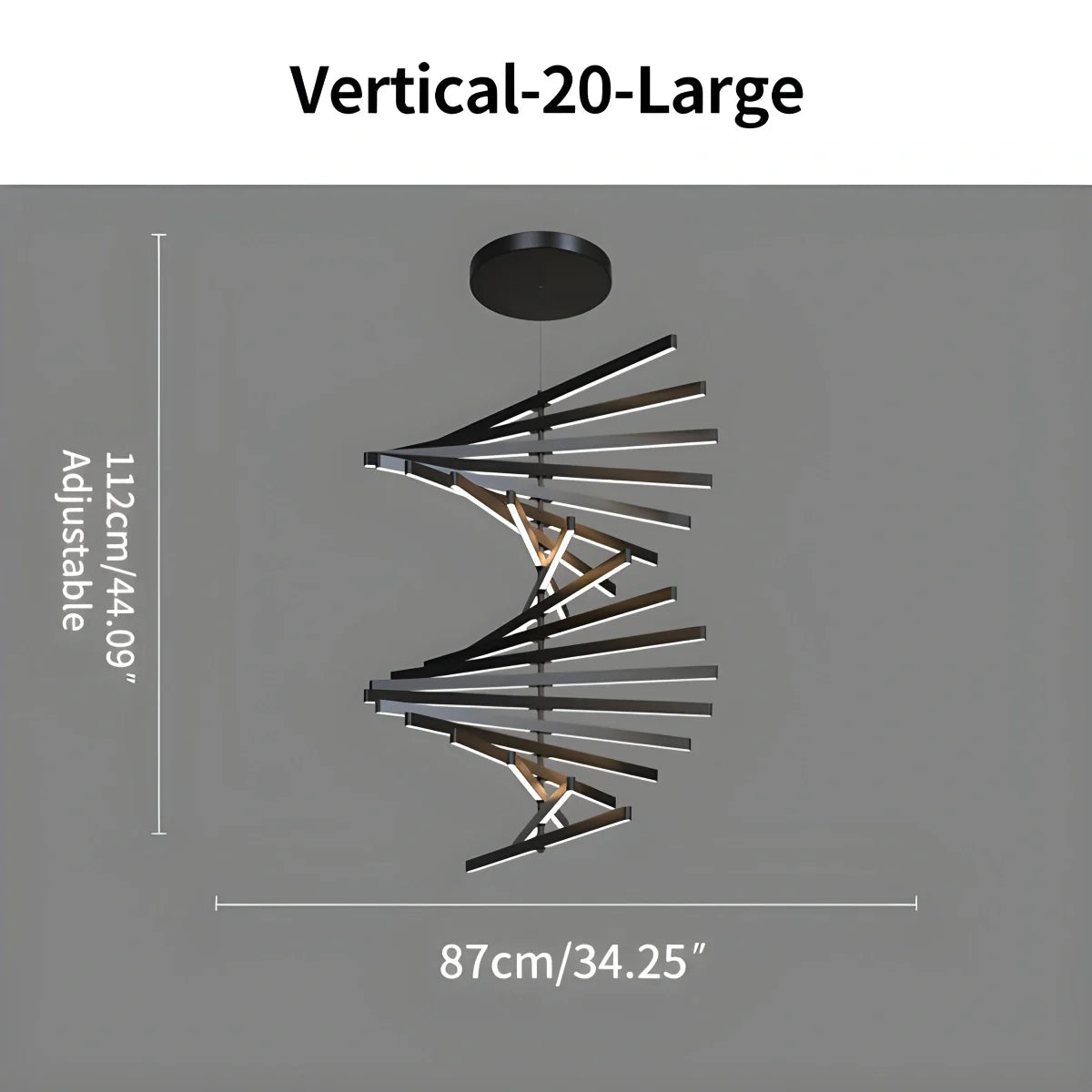 Fishbone Linear Chandelier for Dining Table and Kitchen Island