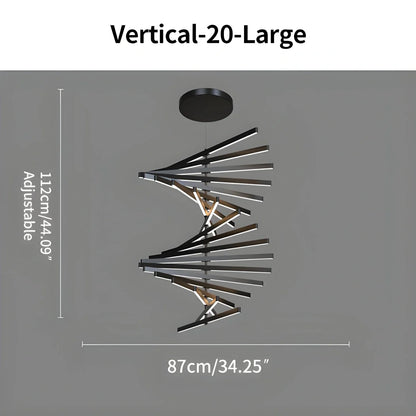 Fishbone Linear Chandelier for Dining Table and Kitchen Island