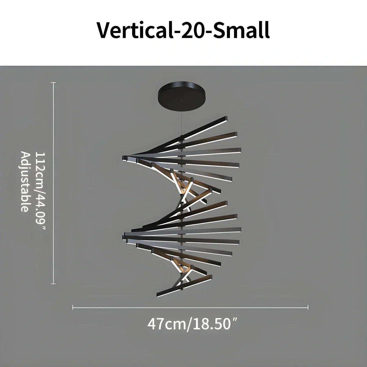 Fishbone Linear Chandelier for Dining Table and Kitchen Island
