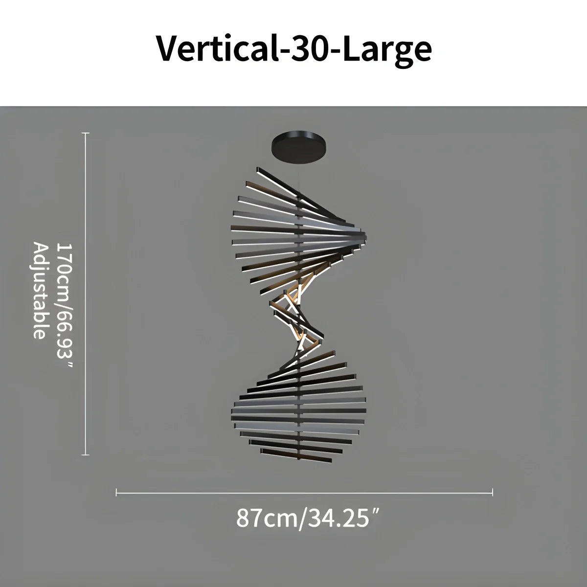 Fishbone Linear Chandelier for Dining Table and Kitchen Island