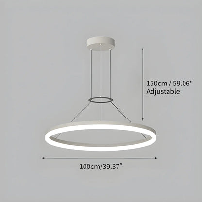 LED Ring Pendant Light for Living Room