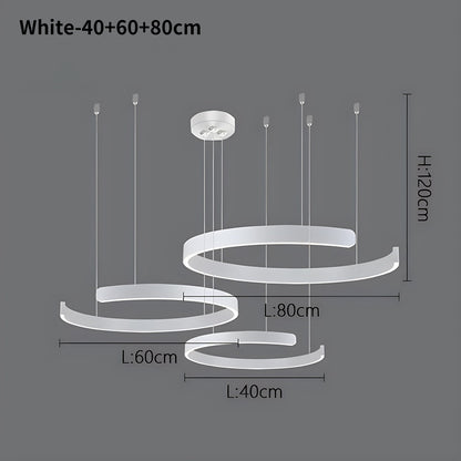 LED Ring Chandelier for Living Room and Office