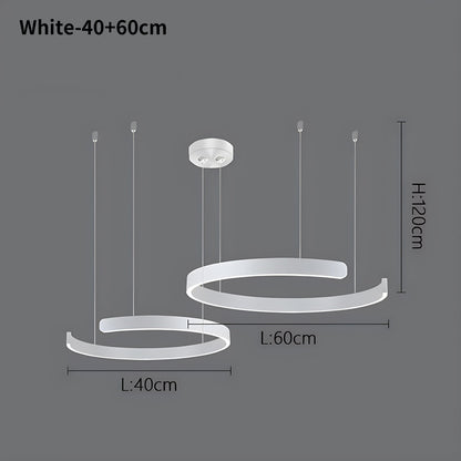 LED Ring Chandelier for Living Room and Office