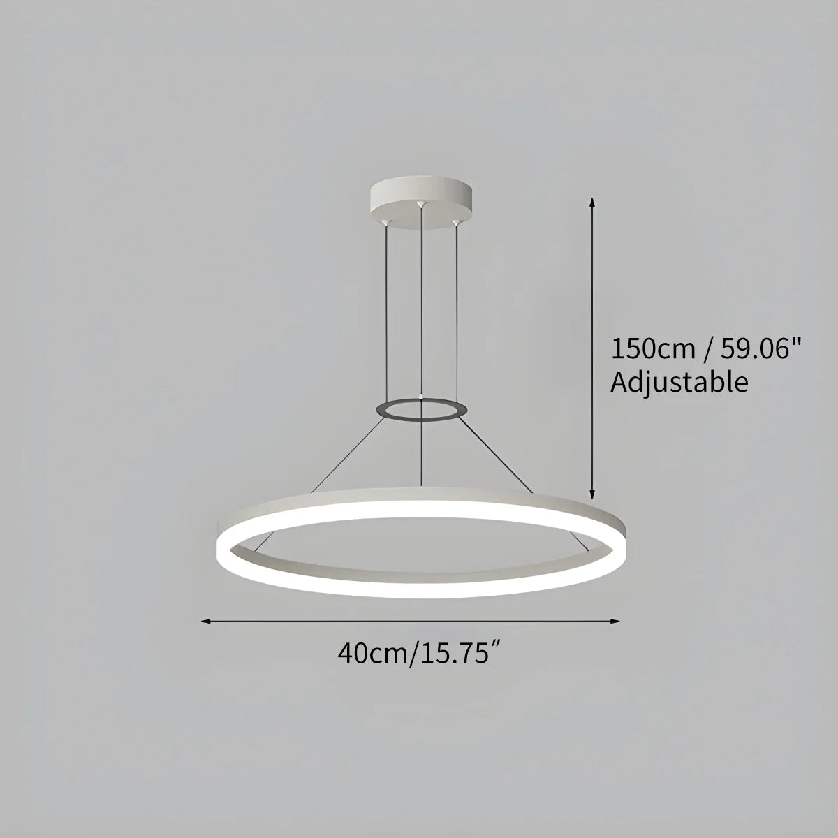 LED Ring Pendant Light for Living Room