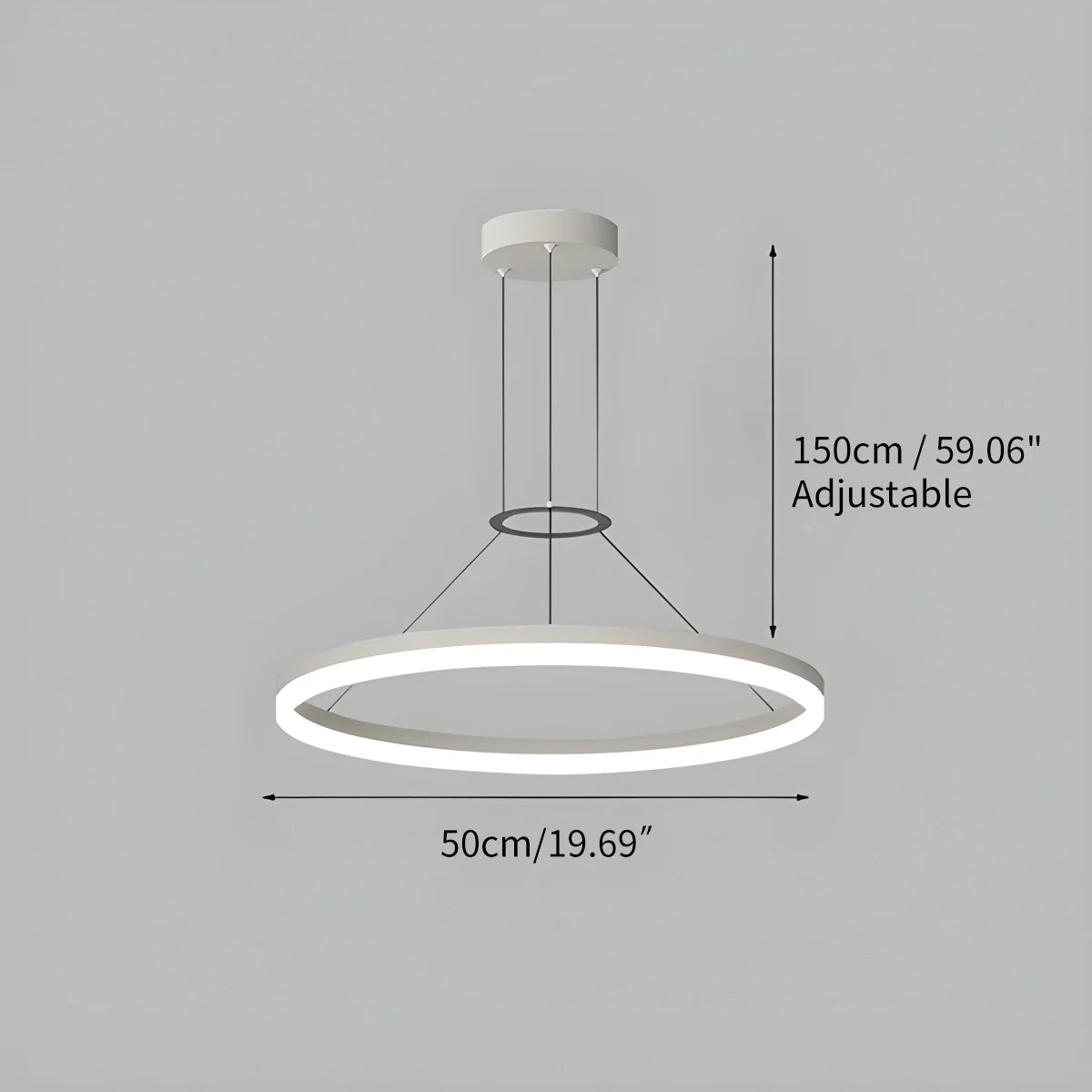 LED Ring Pendant Light for Living Room