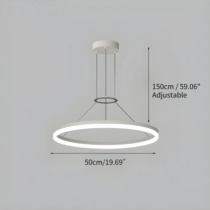 LED Ring Pendant Light for Living Room