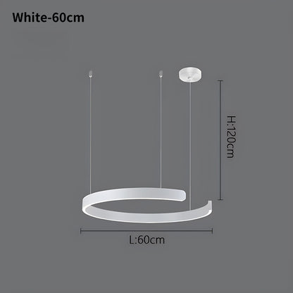 LED Ring Chandelier for Living Room and Office