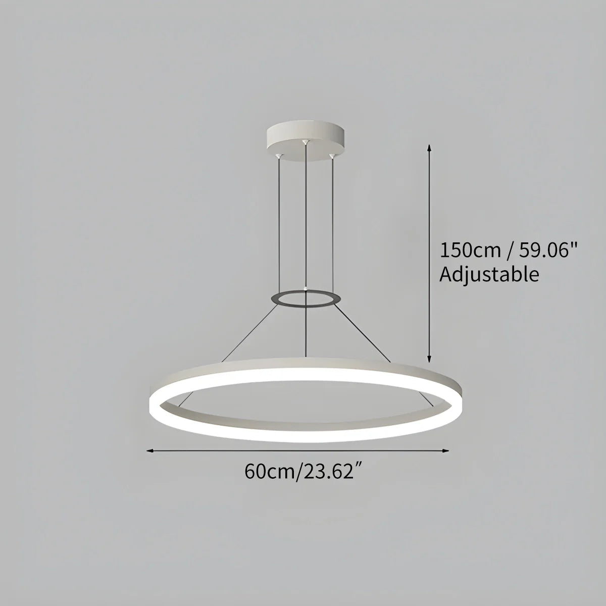 LED Ring Pendant Light for Living Room