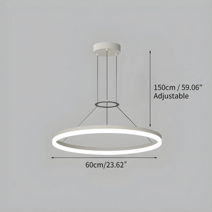 LED Ring Pendant Light for Living Room