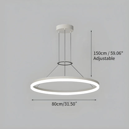 LED Ring Pendant Light for Living Room