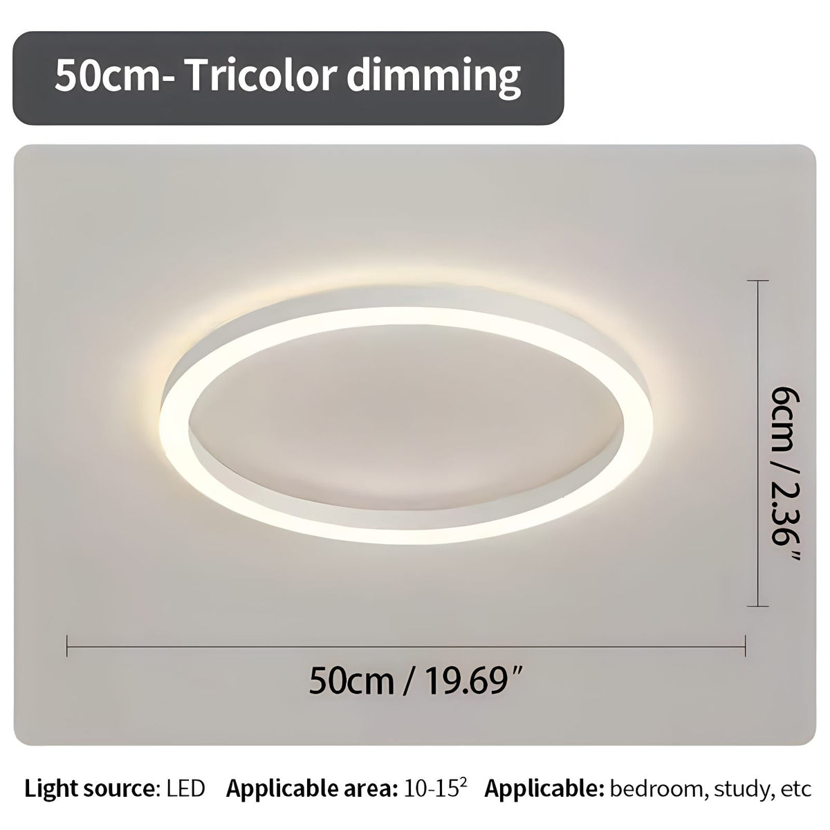 LED Flush Mount Ceiling Light for Bedroom