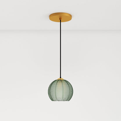 nuvlight Aalin Modernist Frosted Glass Leaf-Pattern Pendant Light