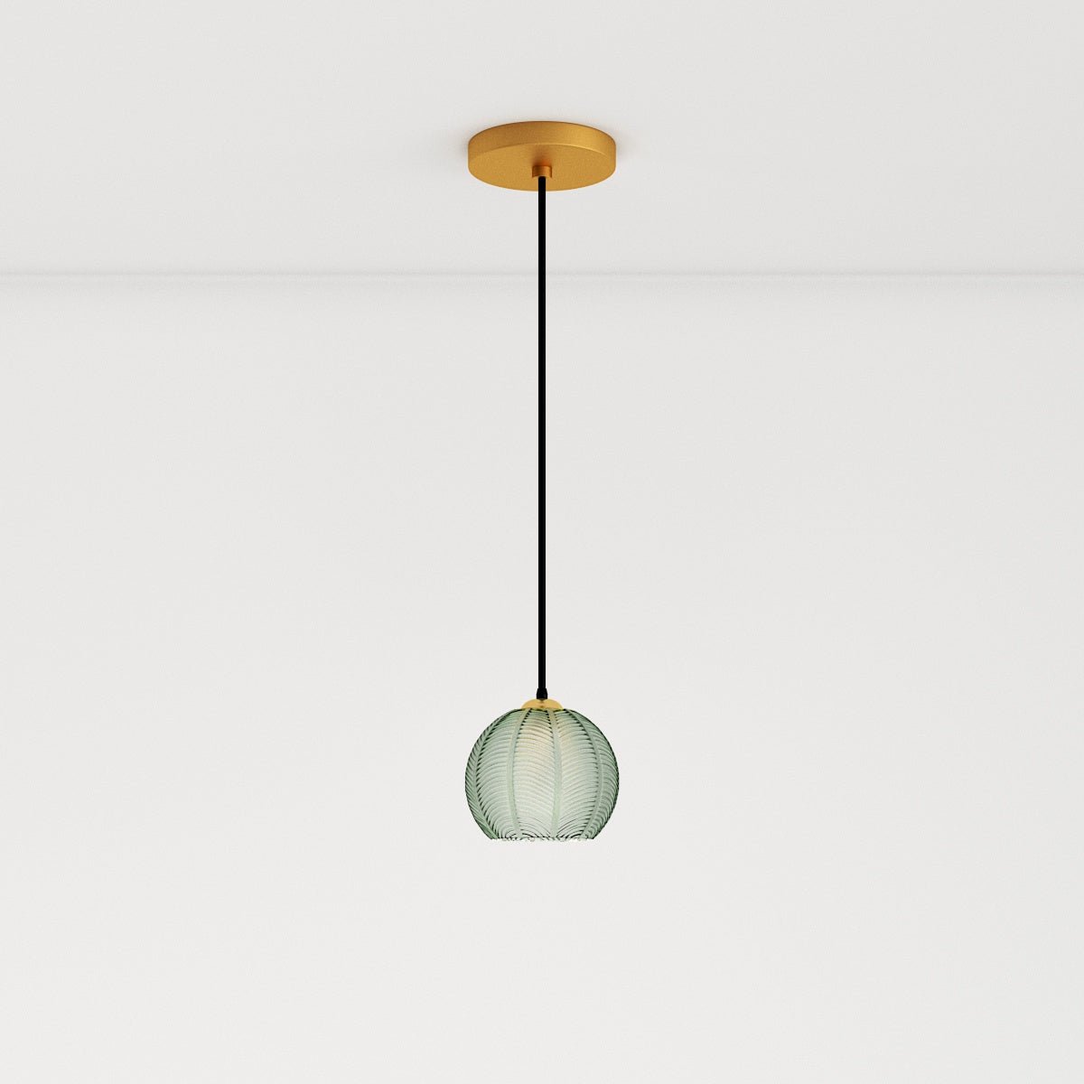 nuvlight Aalin Modernist Frosted Glass Leaf-Pattern Pendant Light