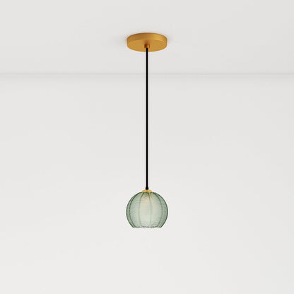 nuvlight Aalin Modernist Frosted Glass Leaf-Pattern Pendant Light