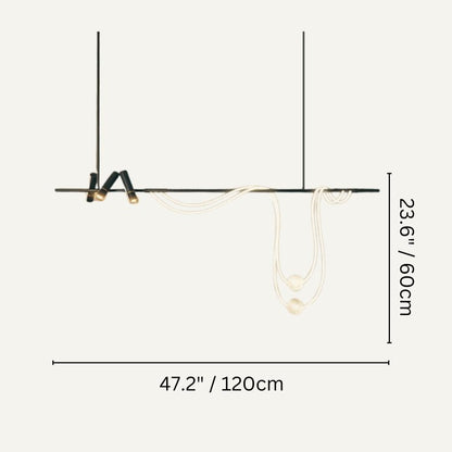 nuvlight Aellin Modern Luxury Glass Pendant Light