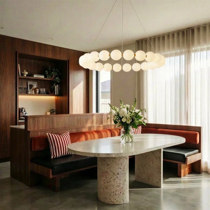 nuvlight Agnes Minimalist High-CRI Geometric Chandelier