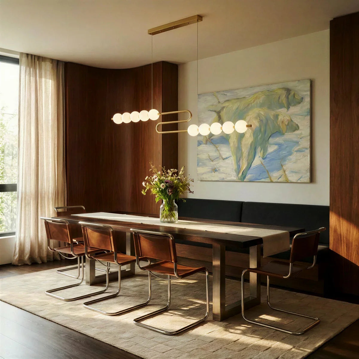 nuvlight Agnes Minimalist High-CRI Geometric Chandelier