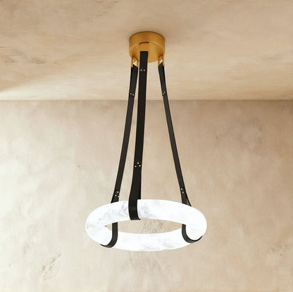 Aktis Alabaster Pendant Light D32"(80cm) Dark