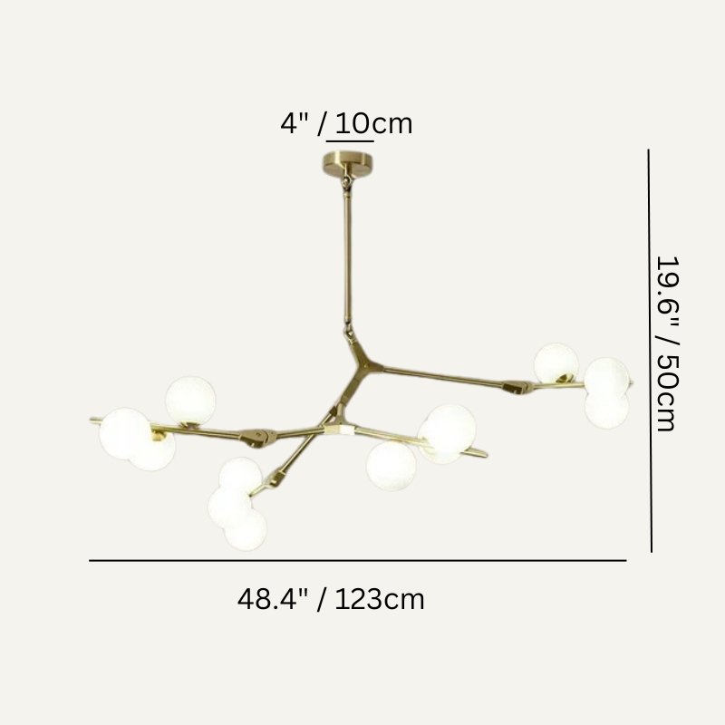 nuvlight Astraia Nordic Quiet Luxury Sculptural Chandelier