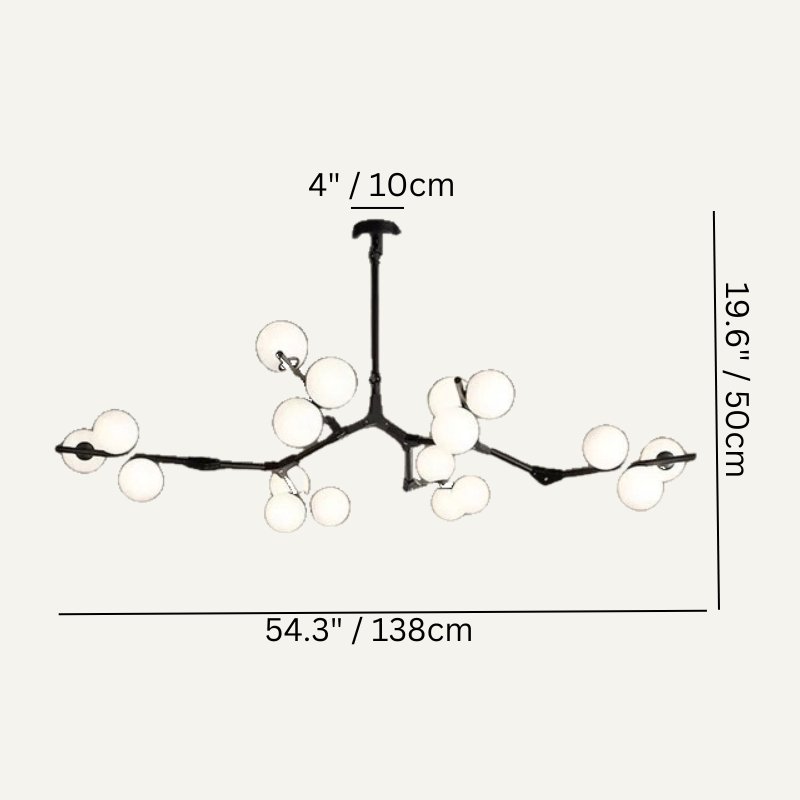 nuvlight Astraia Nordic Quiet Luxury Sculptural Chandelier