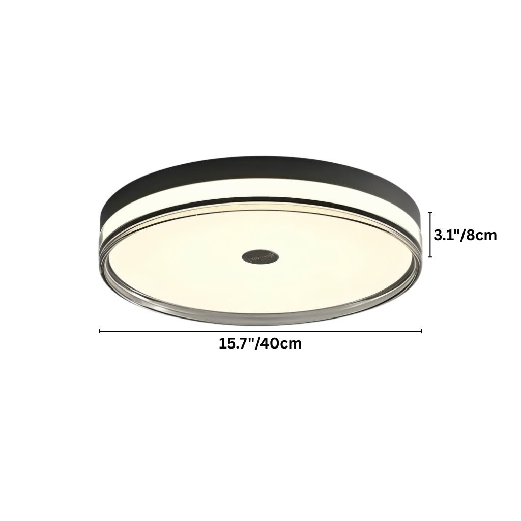 nuvlight Aven Modernist Low-Profile Acrylic Flush Mount